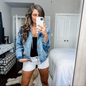 DL1961 White Denim Cutoff Stella Shorts